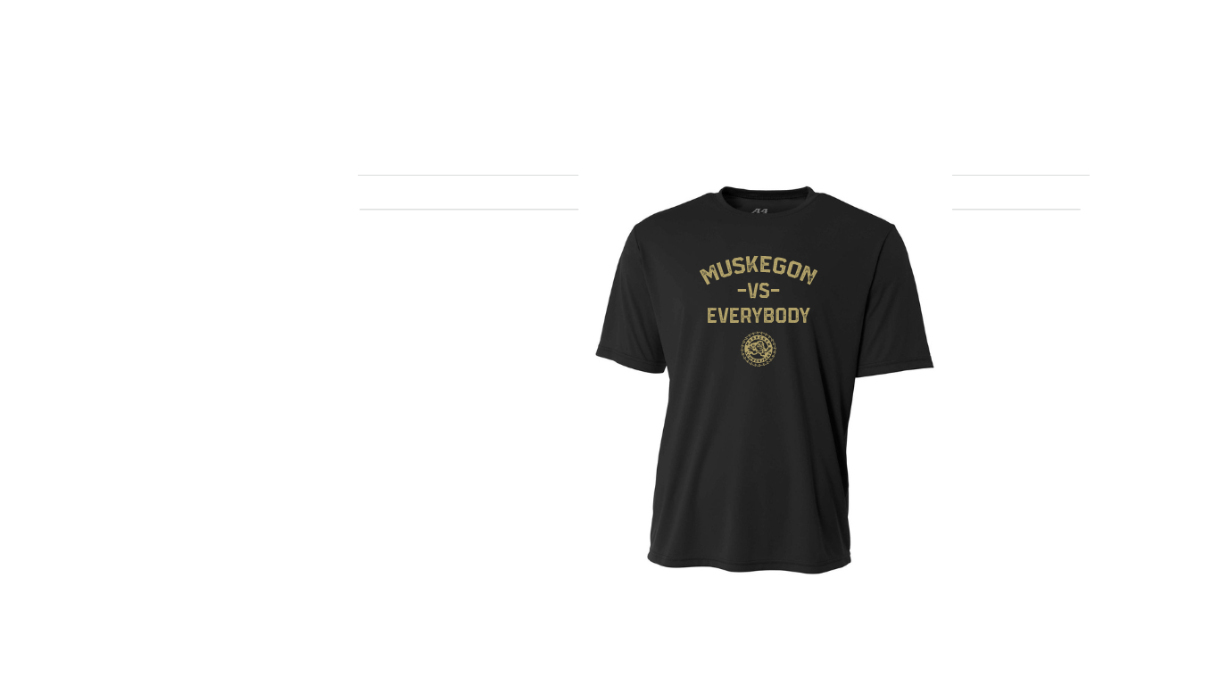 Black Muskegon VS Everybody Performance Tee