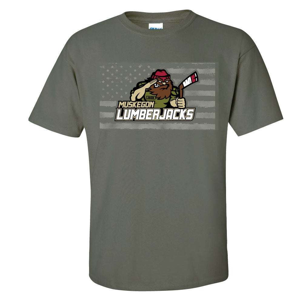 Green 2025-2026 Military Appreciation Short Sleeve T-shirt