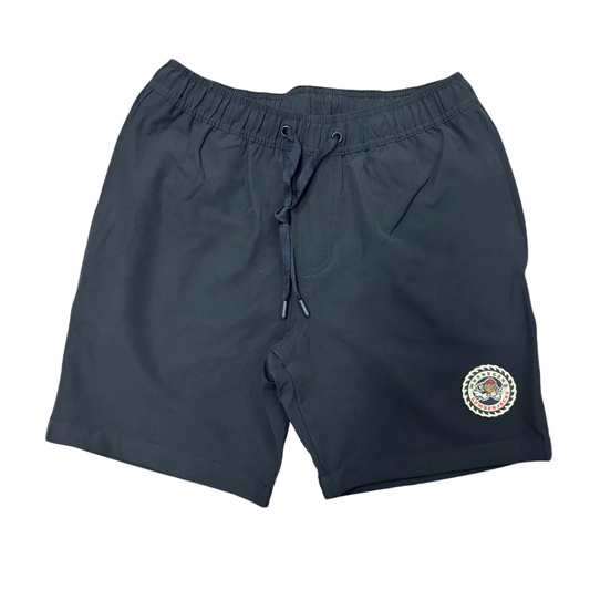 Black Sawblade Shorts