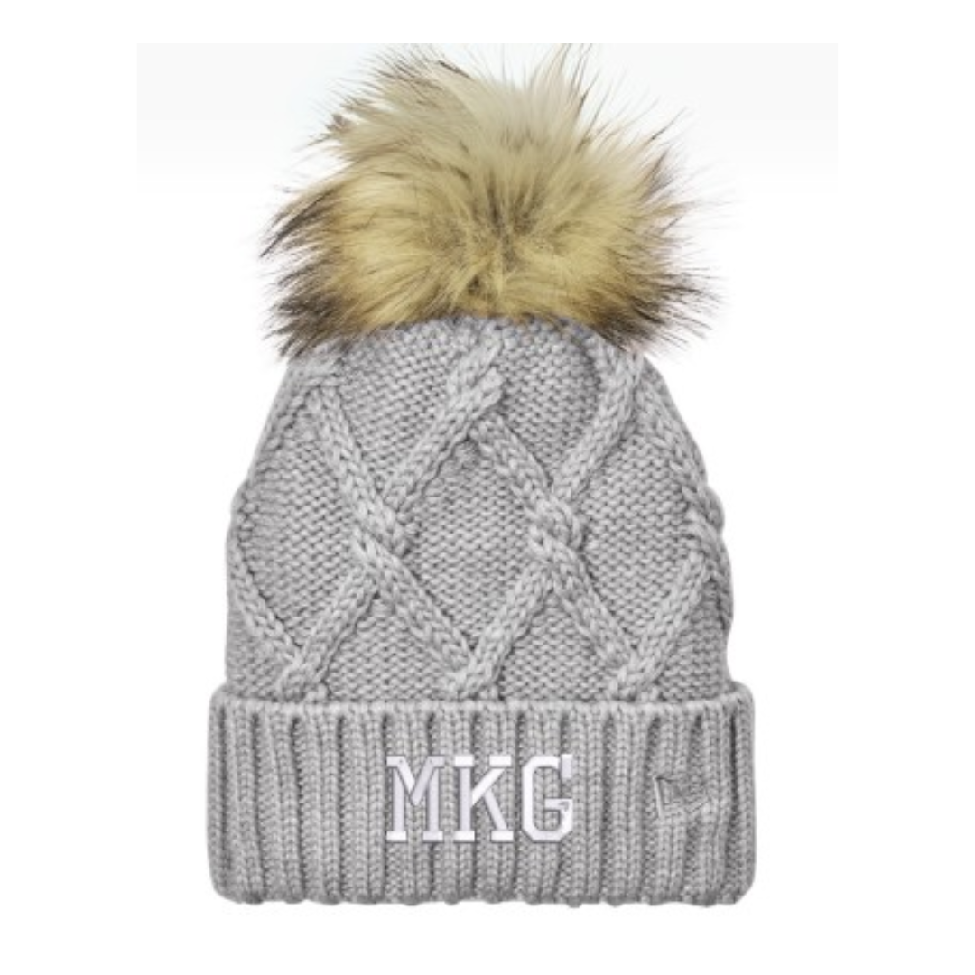 Grey MKG Beanie (Embroidered