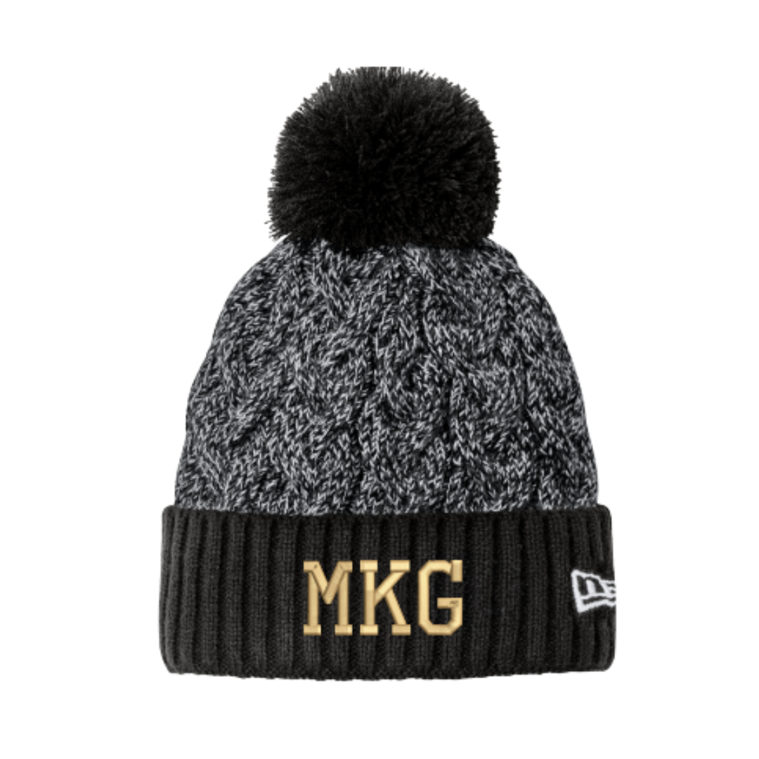 MKG Black Beanie (Embroidered)