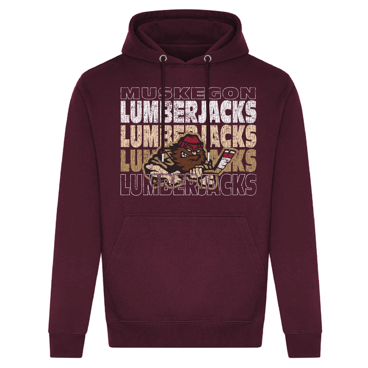 Burgundy Lumberjacks Hoodie