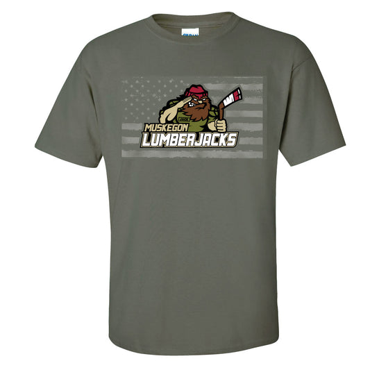 Green 2025-2026 Military Appreciation Short Sleeve T-shirt