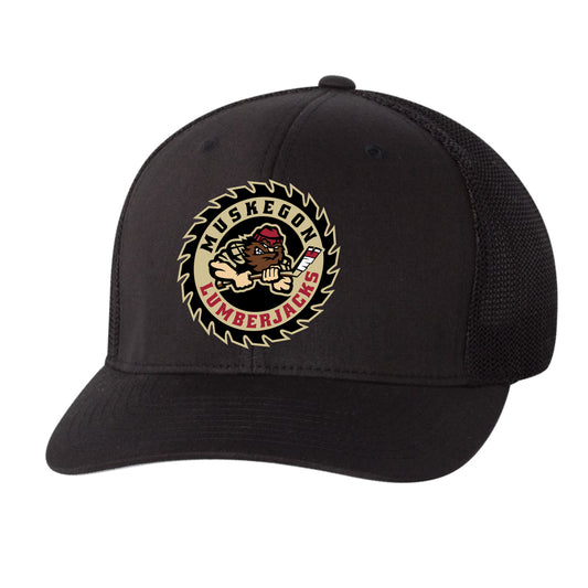 Adult Black Trucker Cap